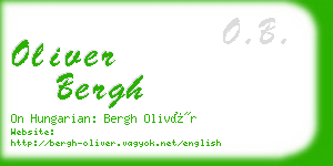 oliver bergh business card